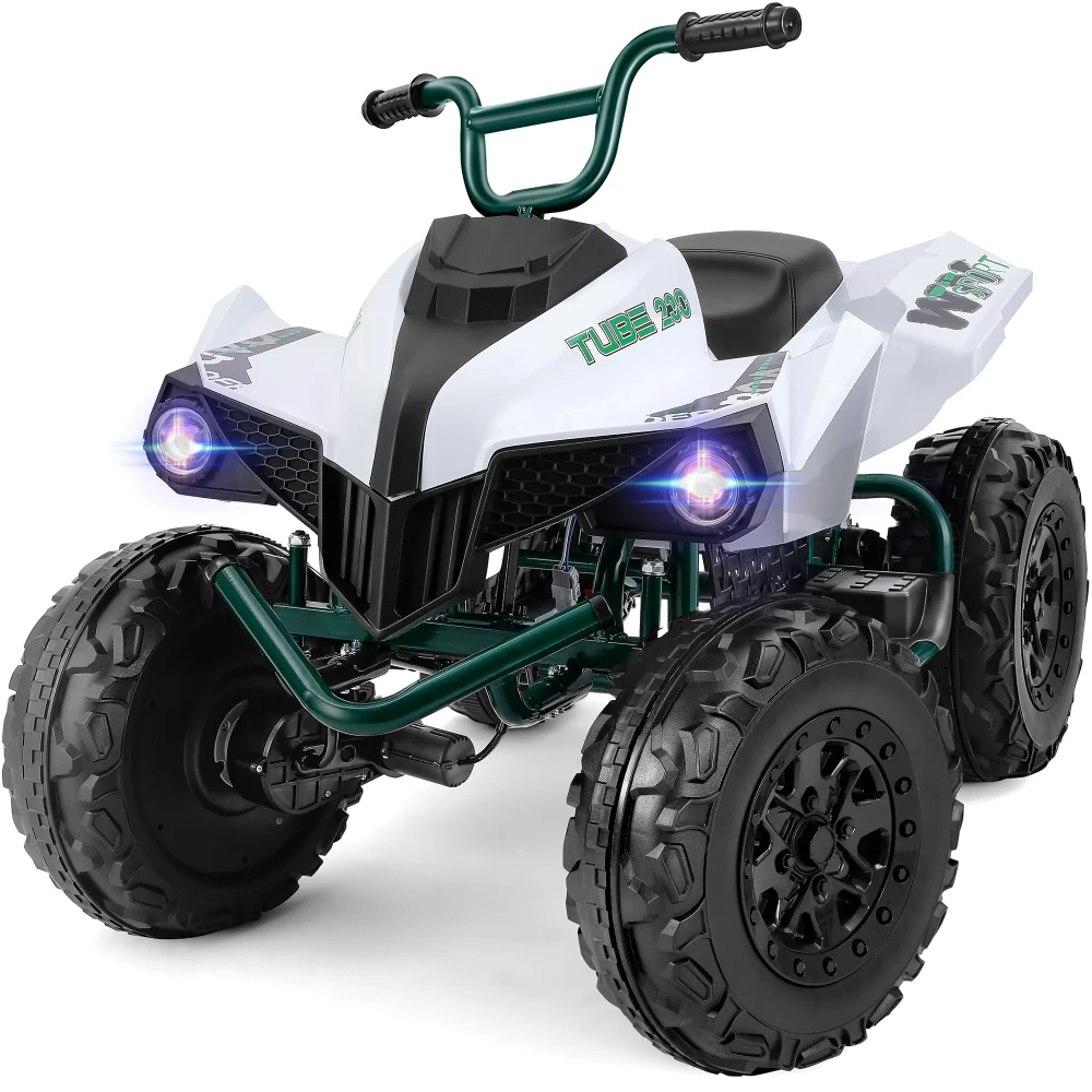 ELEMARA 24V Iron-Frame 2 Seater Ride-On ATV for Big Kids