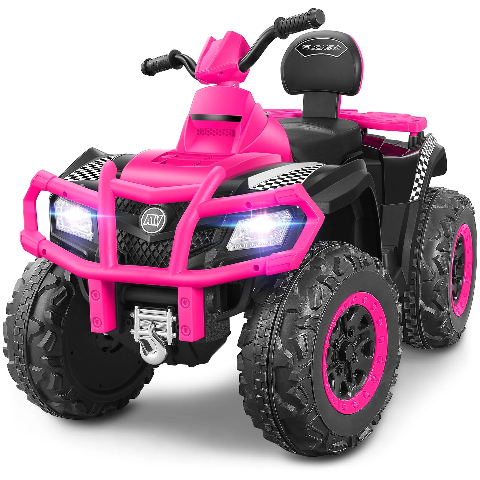 ELEMARA 12V 2 Seater Ride-On ATV for Big Kids